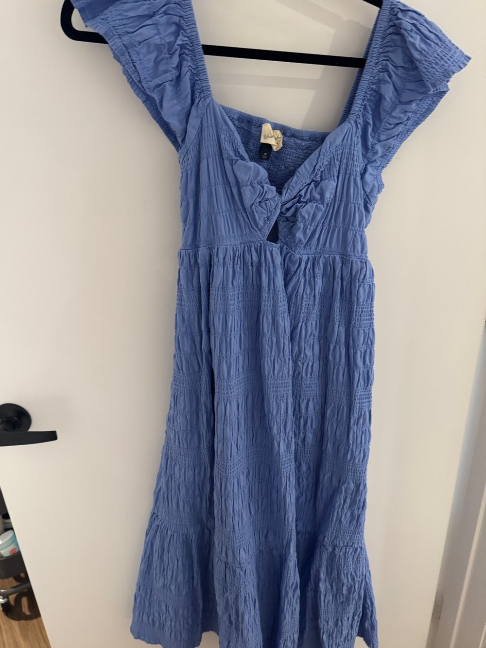 Universal Thread Blue Ruffle Sleeve Midi Dress 💙